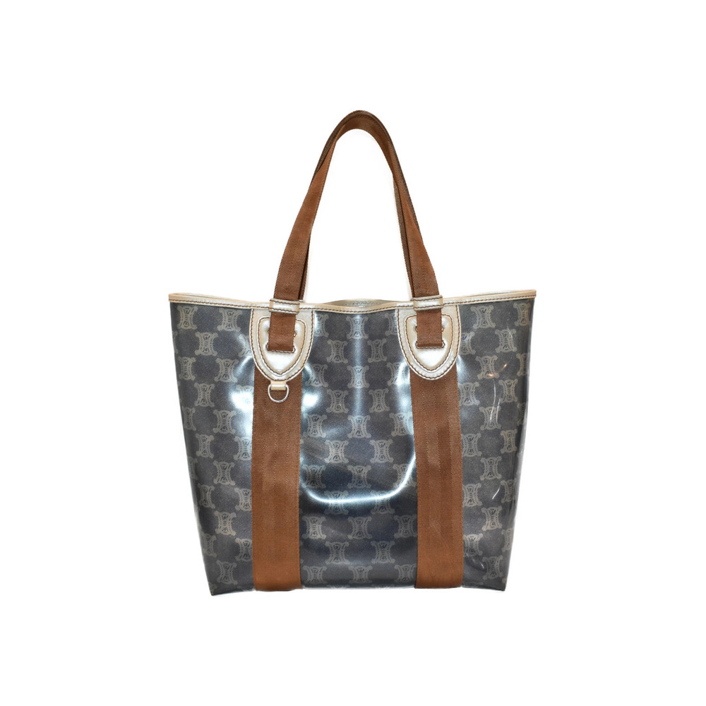 CELINE Vinyl Tote Bag Blue Mothers